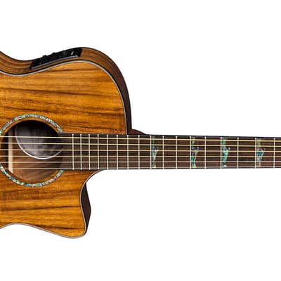 Luna High Tide KOA Grand Concert Cutaway Acoustic-Electric, HT KOA GCE, New, Free Shipping image 6