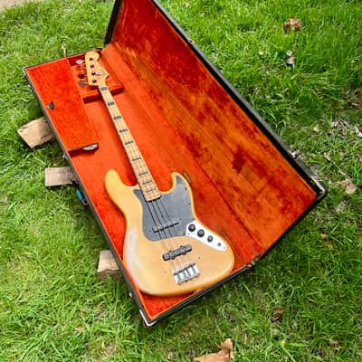 Vintage Fender Jazz Bass 1973 - Tuxedo Appointments Olympic White w Black Guard, Black Binding and Blocks image 24