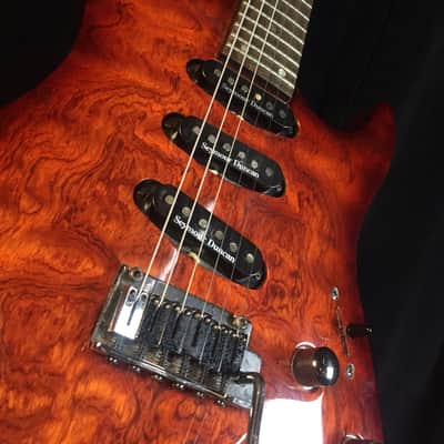 Fender Showmaster QBT SSS Quilt Bubinga Electric Guitar - Seymour Duncan Pickups image 6