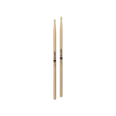 Pair of Promark Forward 5A Hickory Wood Tip Drumsticks - TX5AW (Drum Sticks) image 4