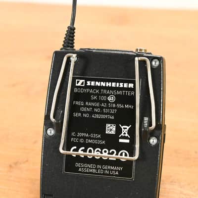 Sennheiser EM 100 G2 Receiver w/ SK 100 G3 Bodypack 518-554 MHz (NO PSU) CG01YS1 image 15