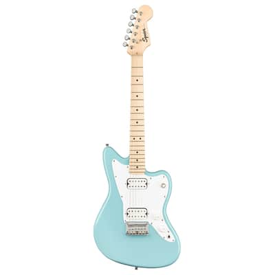 Used Squier Mini Jazzmaster HH - Daphne Blue w/ Maple FB image 2