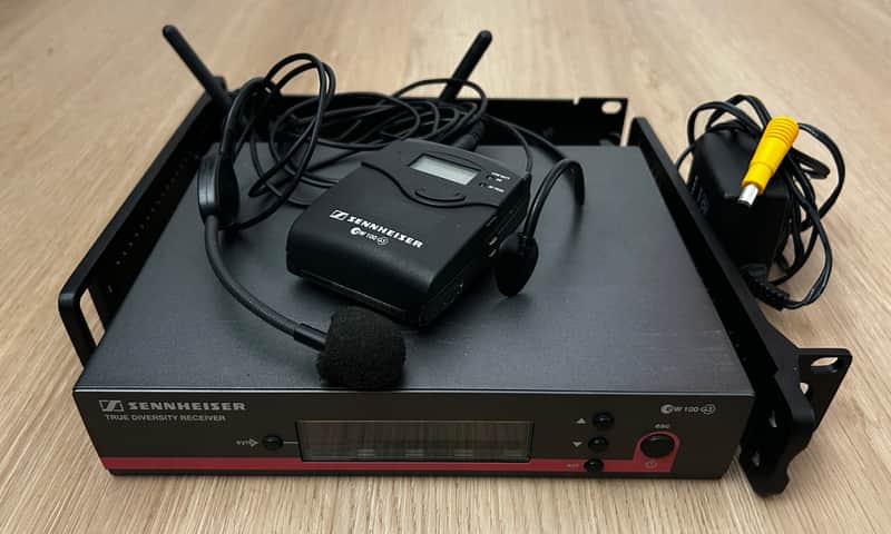Sennheiser EW 100 G3 Band A Headset Wireless System 2010s - Gray/Black image 1