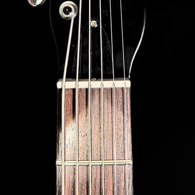 Danelectro Baritone Prototype - Black and White Crackle *USA Small Business* image 6