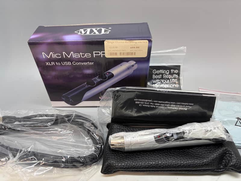 Reduced Stock MXL Mic Mate Pro XLR to USB Interface with Phantom Power image 1