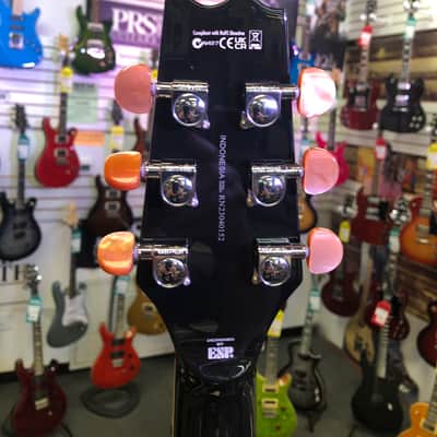 ESP LTD TL-6 Acoustic / Electric Guitar - Purple Sparkle Burst image 24