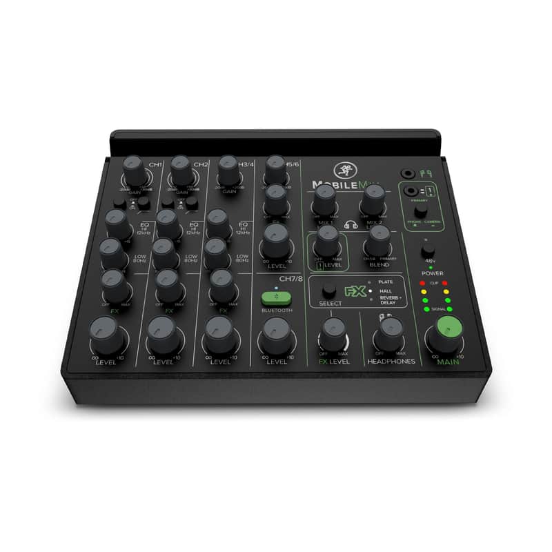 Mackie MobileMix 8-Channel USB-Powerable Mixer for Streaming and Recording with Smartphones and DSLR Cameras, Live Streaming with Instruments, Microphones, Bluetooth image 1
