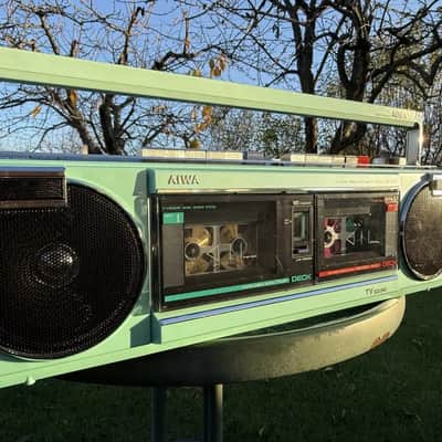 AIWA CS-W55 Rare Vintage Mint Boombox Getto blaster Warranty Tested image 9