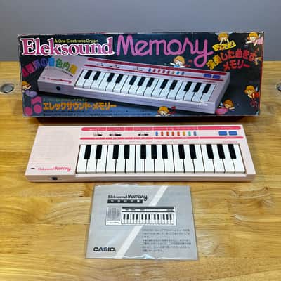 Eleksound Memory (Japanese only Casio PT-1 Release) Vintage 29-Key Mini Synthesizer - Pink - MIJ IOB