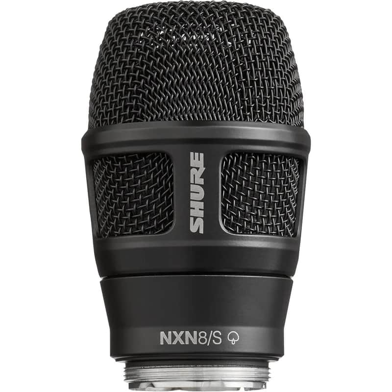 Shure NXN8/S Nexadyne Dynamic Supercardioid Microphone Capsule Head for Shure Wireless Handheld Transmitters, Black image 1