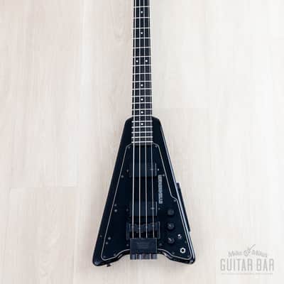 1986 Steinberger XP2 Vintage Headless Bass Black w/ EMG image 2