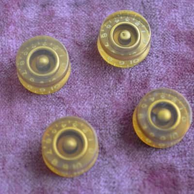 Vintage 1955 Gibson Gold Barrel Knobs Les Paul Goldtop 1954 Standard 1953 ES-175 image 6