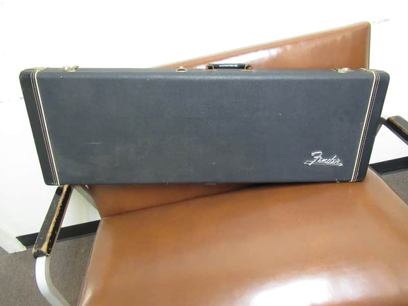 Fender Stratocaster/Telecaster Vintage guitar case LEFT HANDED Early 70's - Black Tolex image 1