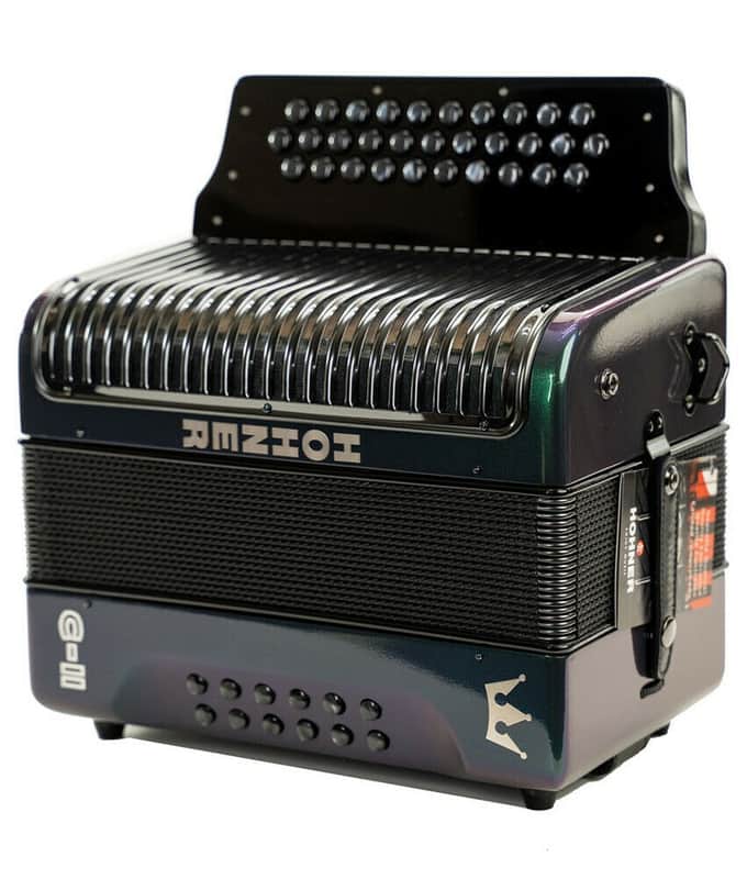 Mint Hohner Corona II MIG - Next Generation Diatonic Accordion G/C/F Green to Gold image 1