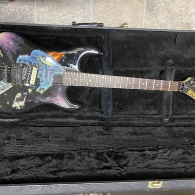 1987 Kramer Baretta Guitar art 1987 - custom Knapp graphic image 3