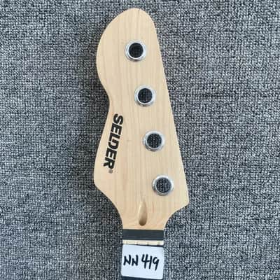 Lefty 4 String Bass Maple Wood Neck, Rosewood 20 Frets Fingerboard image 2