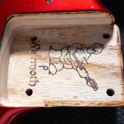 Warmoth Jazzmaster Swamp Ash Body w/ Vintage Strat Tremolo 2010s - Candy Apple Red image 3