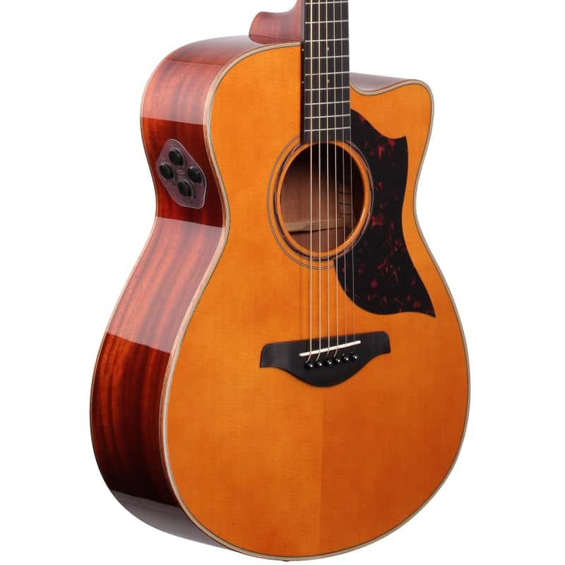 Yamaha AC3M Concert Acoustic/Electric Guitar Natural | Reverb