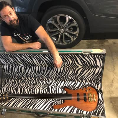 Dirk Lance (Incubus) Owned Warwick Streamer Stage II 5-String Fretless Custom 1999 Natural image 21