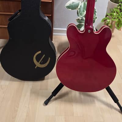 Epiphone ES-335 DOT LH Left Hand Cherry Red HARD CASE Lefty Handed 335 ES335 Semi-Hollowbody Hollow Body Electric Guitar image 5