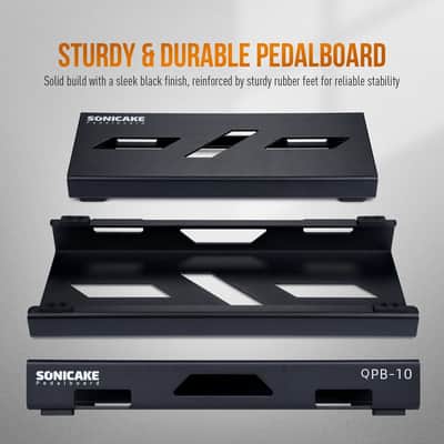 New SONICAKE Mini Guitar Pedal Board Guitar Effects Compact Small Pedalboard