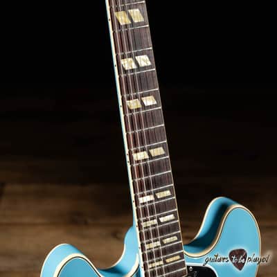 2016 Gibson Custom Shop Memphis 1964 ES-345 VOS w/ Case – Frost Blue image 4