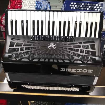 Hohner Bravo III 120 Bass Piano Accordion Black image 1