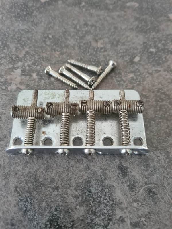 Pre CBS 1962 Fender Precision or Jazz bass bridge 1960 1961 1963 1964 image 1