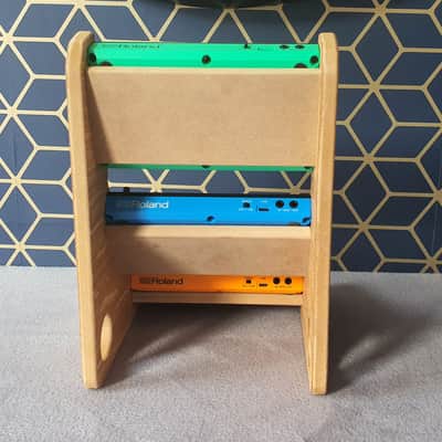 Roland Aira Compact S1 J6 T8 E4 - Oak Veneer Triple Stand from Synths And Wood image 7