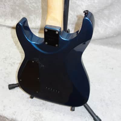 Jackson DK27 Dinky 27" Scale Baritone electric guitar in blue finish with case image 9