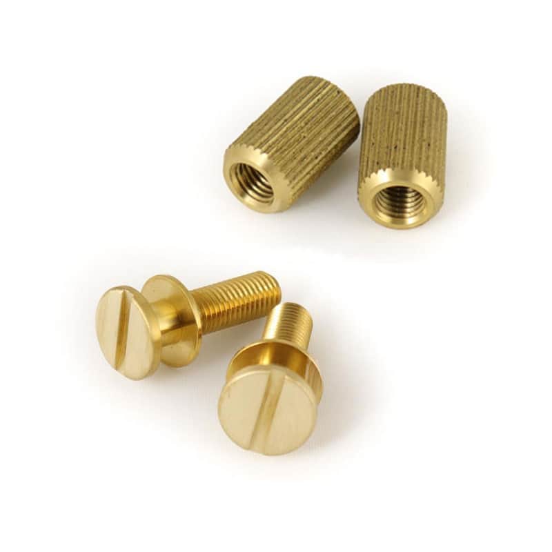MannMade USA Stoptail Stud & Well set - US Thread - Brass Satin image 1