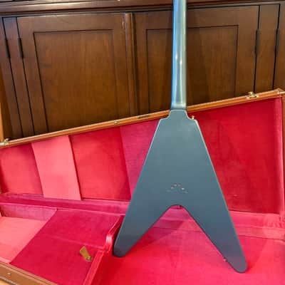 Gibson Custom Shop '58 Korina Flying V Reissue 2023--Pelham Blue--Dead Mint image 9