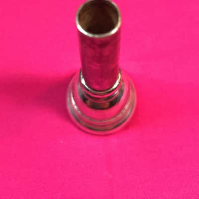 HN White Vintage Del Staigers Mouthpiece for Cornet #38-Plating Intact-1930's image 3