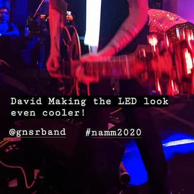 LED Guitar Strap Handmade White One Button Control Rechargeable image 11