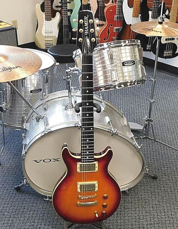 1998 Hamer Archtop Double Cut Guitar w/ Case! Duncan Pickups