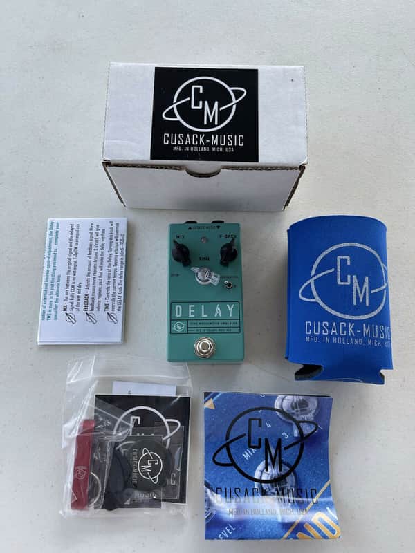 Cusack Music Delay Time Modulation Emulator Guitar Effect Pedal + Original Box image 1