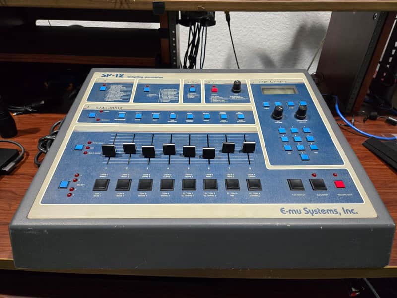 E-MU Systems SP-12 8-Voice Drum Sampler 1985 - 1987 - Blue Turbo! image 1
