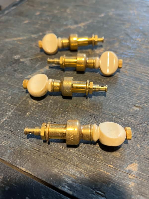 5 STAR Vintage Planet Banjo Tuners 60's - GOLD image 1