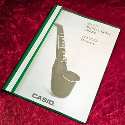 Casio Digital Horn DH-200 from 1988 Midi Wind Controller OP TOP image 9