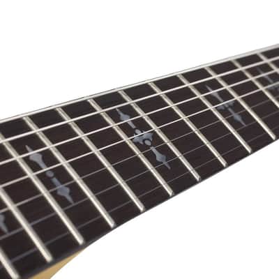 Schecter Demon-7 Electric Guitar - Aged Black Satin (3662) image 7