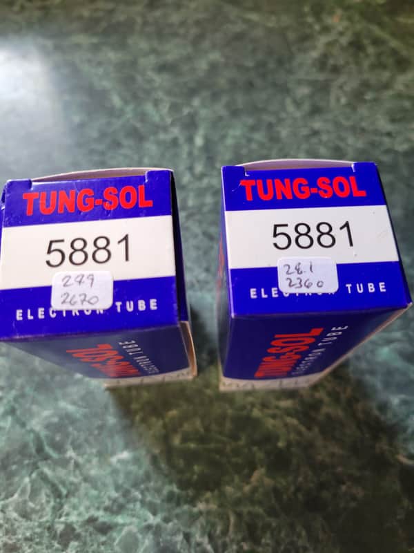 TUNG-SOL 5881 '70's New matched pair image 1