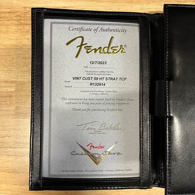 Fender Custom Shop Vintage Custom 1959 Stratocaster Hardtail Relic - Chocolate 3 Tone Sunburst-R132914 image 12