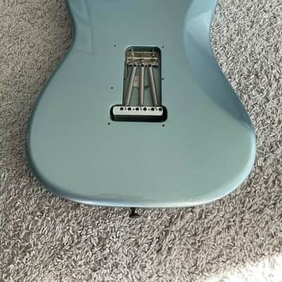 Fender Standard Stratocaster 2002 MIM HSS Agave Blue Frank Thomas Signed Guitar image 12