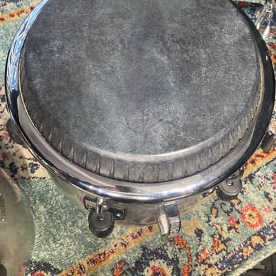 Toca - Custom Deluxe Fiberglass Conga and Tumba - Silver Sparkle image 13