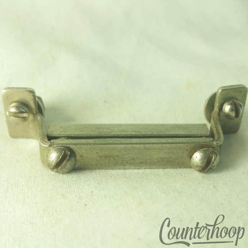 Gretsch Nickel Snare Drum Butt Plate 1 15/16" Vintage USA Round Badge RB 30s/40s image 1