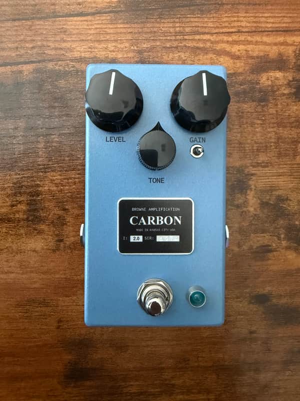 Browne Amplification Browne Amplification Carbon V2 Overdrive Effect Pedal, Sky Blue 2023 image 1