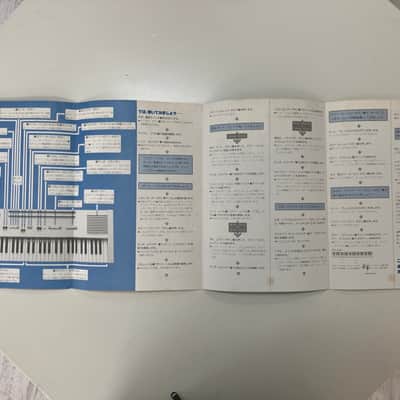 Original NOS protective tarp and japanese folding manual for Roland EP-11 Piano Plus 11 image 2