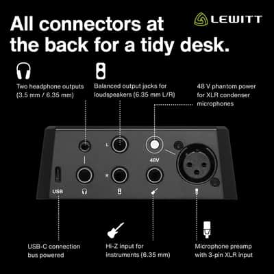 Lewitt Audio Connect 2 USB Audio Interface image 6