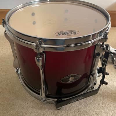 2005 Tama Superstar 5 Piece Drumkit, with tags. Sabian AAX ride symbol, High Hat and 2x crash symbols. Tama single pedal and additional double pedal, with tags. Mapex drum throne. 1x Meinl Cowbell with stand. image 14