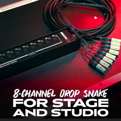 Gator CableWorks By Gator Cases Backline Series 8x0 Drop Snake - 50 Feet, (8) Channel -GCWB (DS8X0-50) image 2